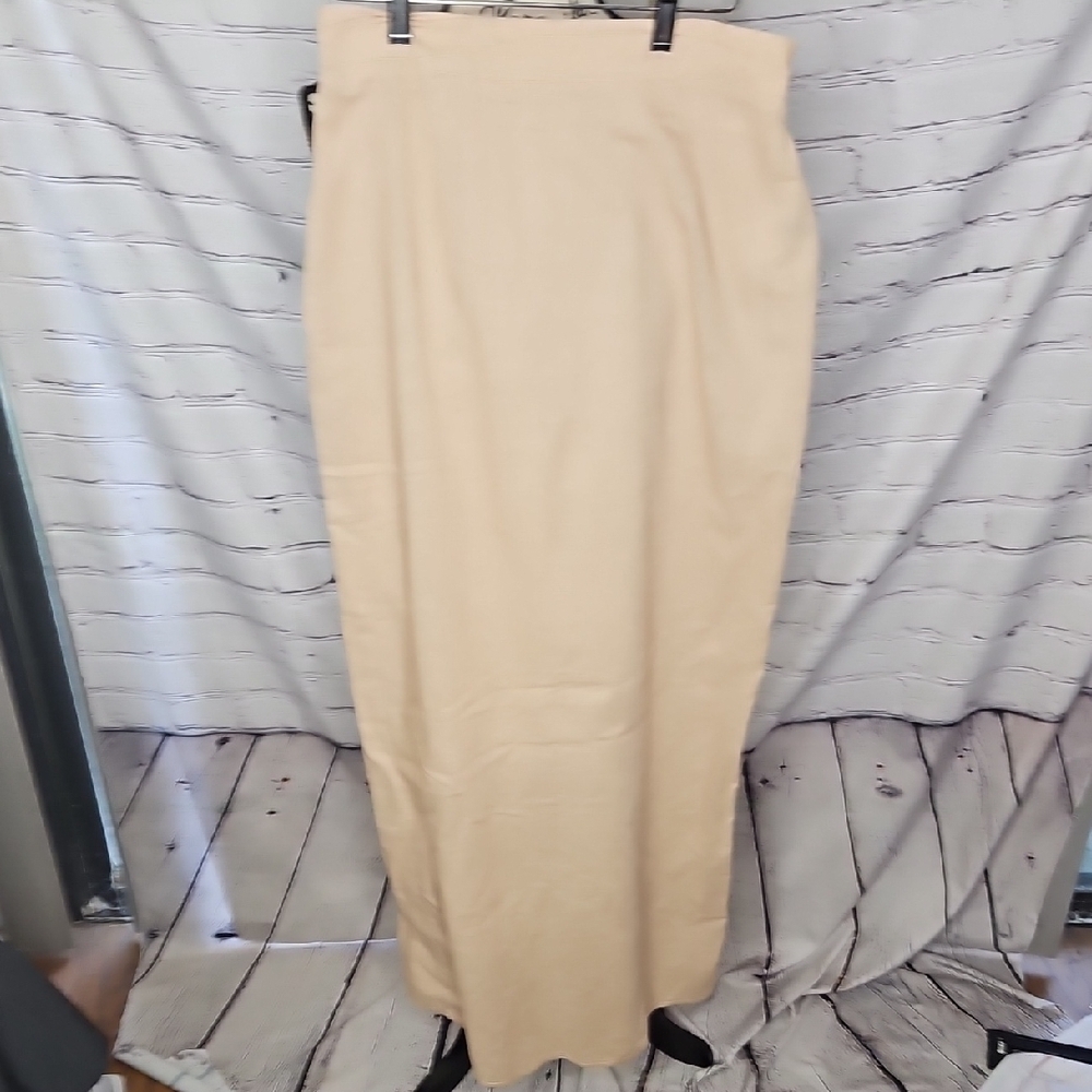 Shein Cotton Maxi Skirt in Beige Size Medium